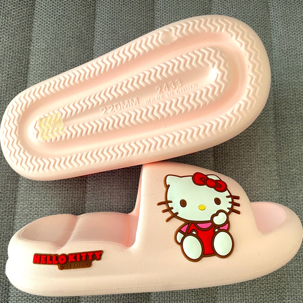 Hello Kitty Pink Slide Sandals